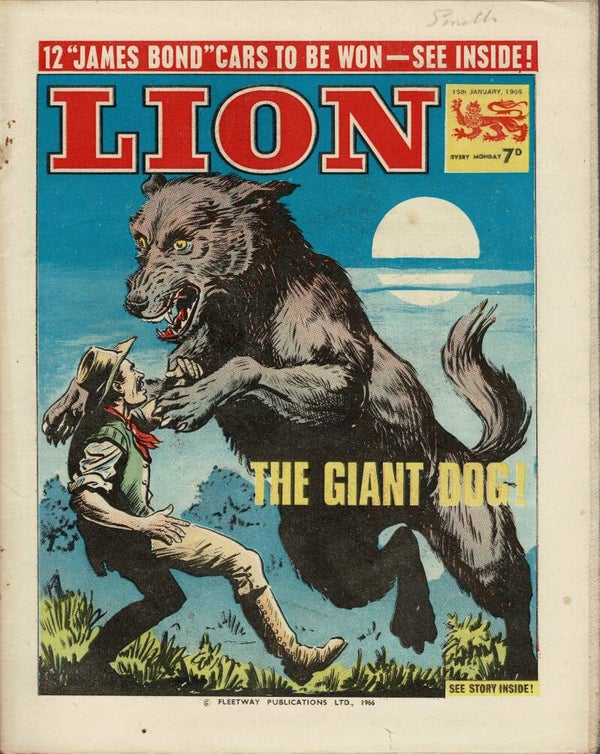 LION UK COMIC 15TH JANUARY 1966 VINTAGE COMICS FROM TILLEYS OF SHEFFIELD