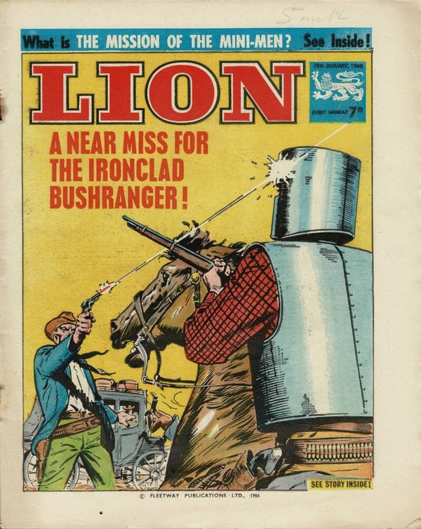 LION UK COMIC 29TH JANUARY 1966 VINTAGE COMICS FROM TILLEYS OF SHEFFIELD