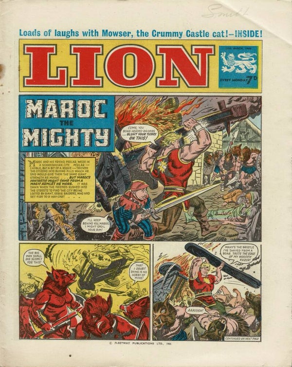 LION UK COMIC 26TH MARCH 1966 VINTAGE COMICS FROM TILLEYS OF SHEFFIELD