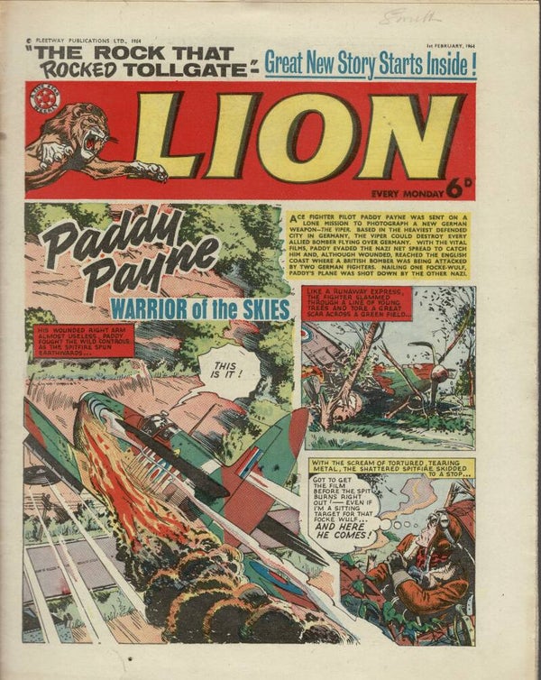 LION UK COMIC 1ST FEBRUARY 1964 VINTAGE COMICS FROM TILLEYS OF SHEFFIELD