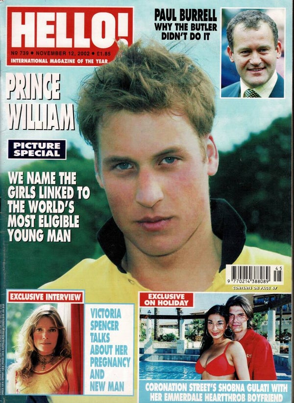 HELLO UK MAGAZINE NO 739 NOVEMBER 12TH 2002  VINTAGE BACK ISSUE MAGAZINES TILLEYS