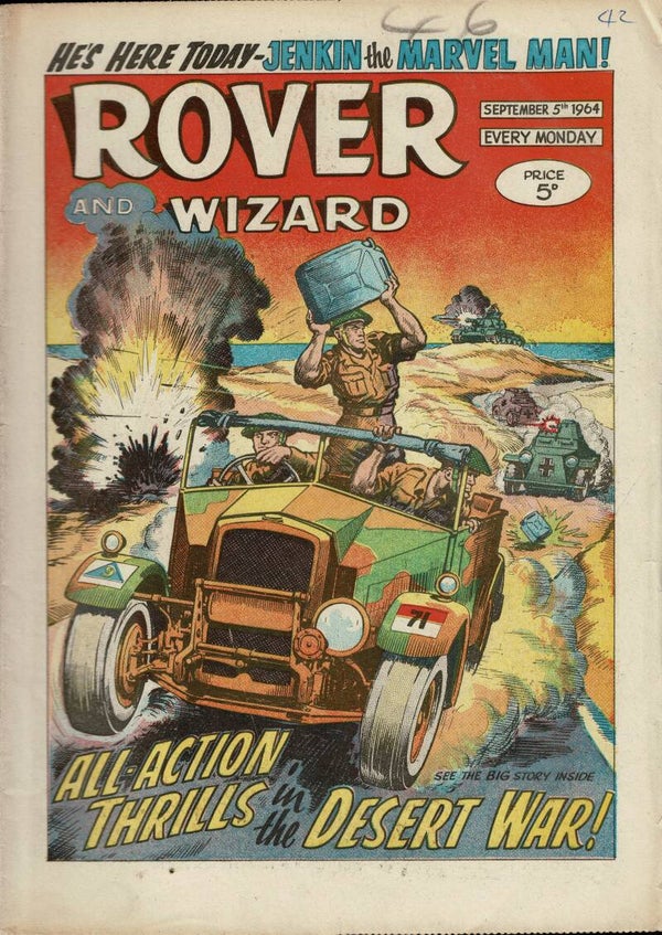 THE ROVER UK COMIC / STORY PAPER SEPTEMBER 5TH 1964   VINTAGE COMICS FROM TILLEYS OF SHEFFIELD