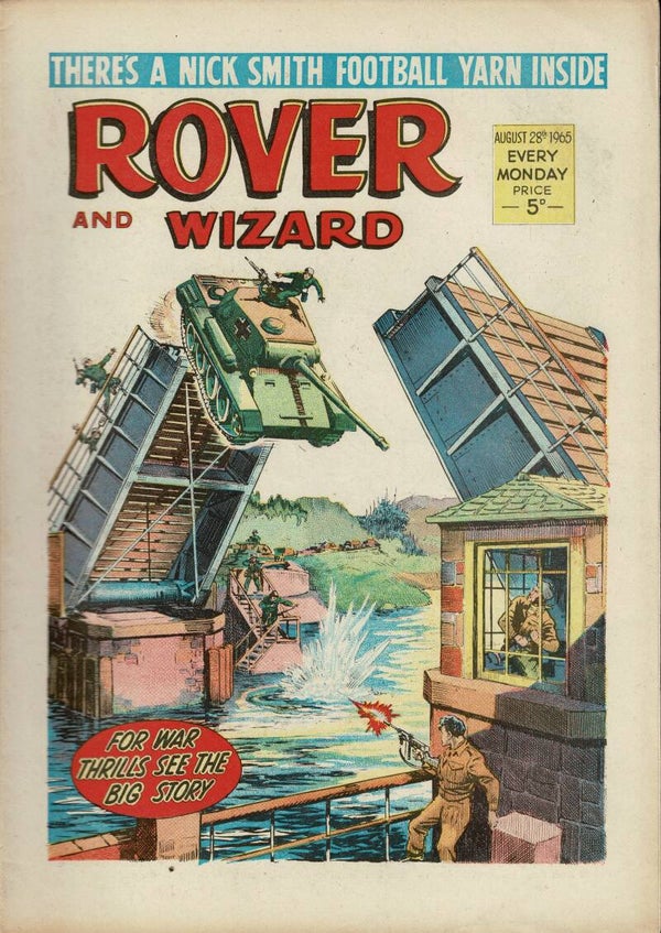 THE ROVER UK COMIC / STORY PAPER AUGUST 28TH 1965  VINTAGE COMICS FROM TILLEYS OF SHEFFIELD