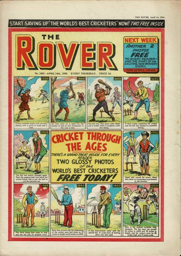 THE ROVER UK COMIC / STORY PAPER NO 1607 APRIL 14TH 1956 VINTAGE COMICS FROM TILLEYS OF SHEFFIELD