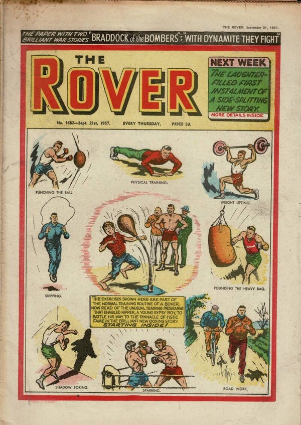 THE ROVER UK COMIC / STORY PAPER NO 1682 SEPTEMBER 21ST 1957 VINTAGE COMICS FROM TILLEYS OF SHEFFIELD