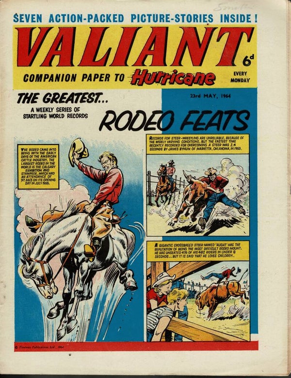 VALIANT UK COMIC 23RD MAY 1964 VINTAGE COMICS FROM TILLEYS OF SHEFFIELD
