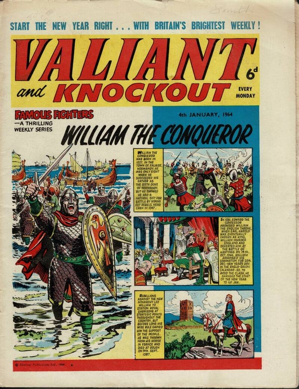 VALIANT UK COMIC 4TH JANUARY 1964 VINTAGE COMICS FROM TILLEYS OF SHEFFIELD