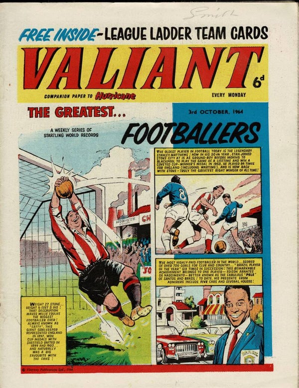 VALIANT UK COMIC 3RD OCTOBER 1964 VINTAGE COMICS FROM TILLEYS OF SHEFFIELD