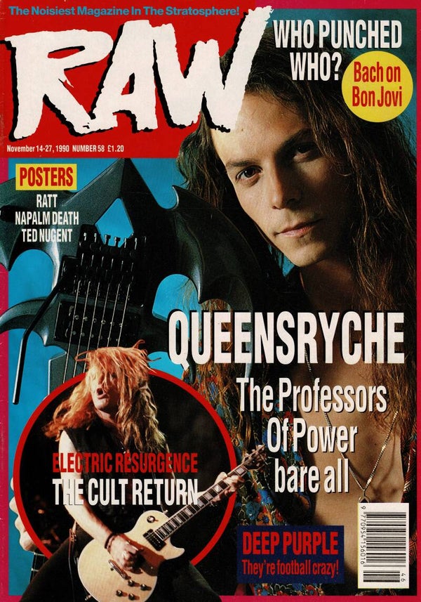 RAW UK MUSIC MAGAZINE NO 58 1990 BUY VINTAGE BACK ISSUE MAGAZINES TILLEYS