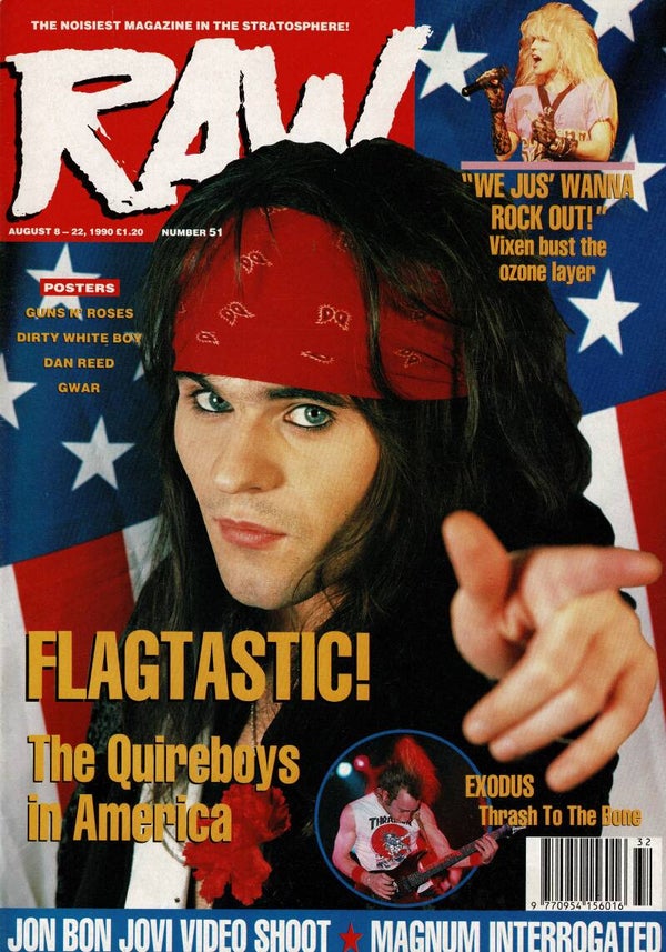 RAW UK MUSIC MAGAZINE NO 51 1990 BUY VINTAGE BACK ISSUE MAGAZINES TILLEYS