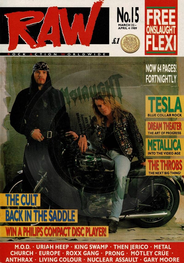 RAW UK MUSIC MAGAZINE NO 15 1989 BUY VINTAGE BACK ISSUE MAGAZINES TILLEYS