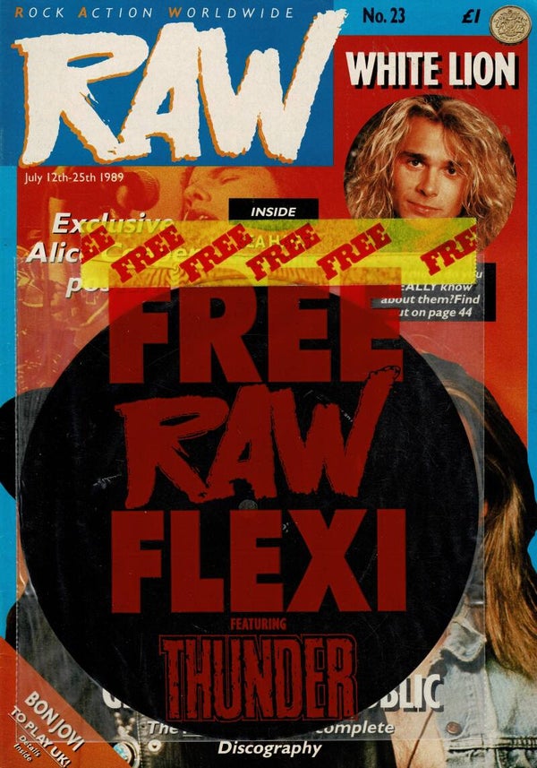 RAW UK MUSIC MAGAZINE NO 23 1989 BUY VINTAGE BACK ISSUE MAGAZINES TILLEYS