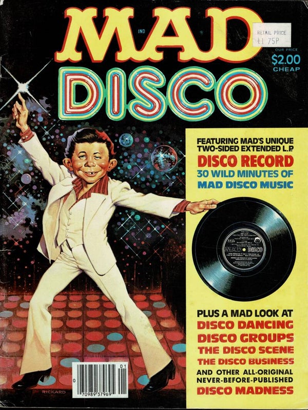 MAD UK MAGAZINE DICCO WITH DISC 1980 TILLEYS FOR VINTAGE MAGAZINE HUMOUR