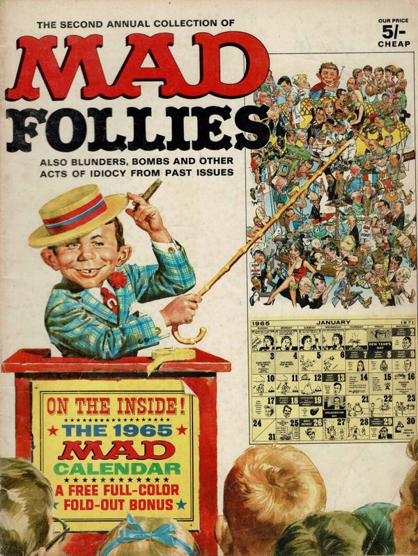 MAD UK MAGAZINE FOLLIES SECOND ANNUAL 1964 TILLEYS FOR VINTAGE MAGAZINE HUMOUR