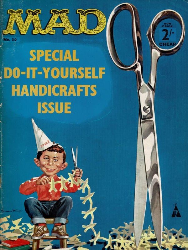 MAD UK MAGAZINE NO 30 APRIL 1963 TILLEYS FOR VINTAGE MAGAZINE HUMOUR