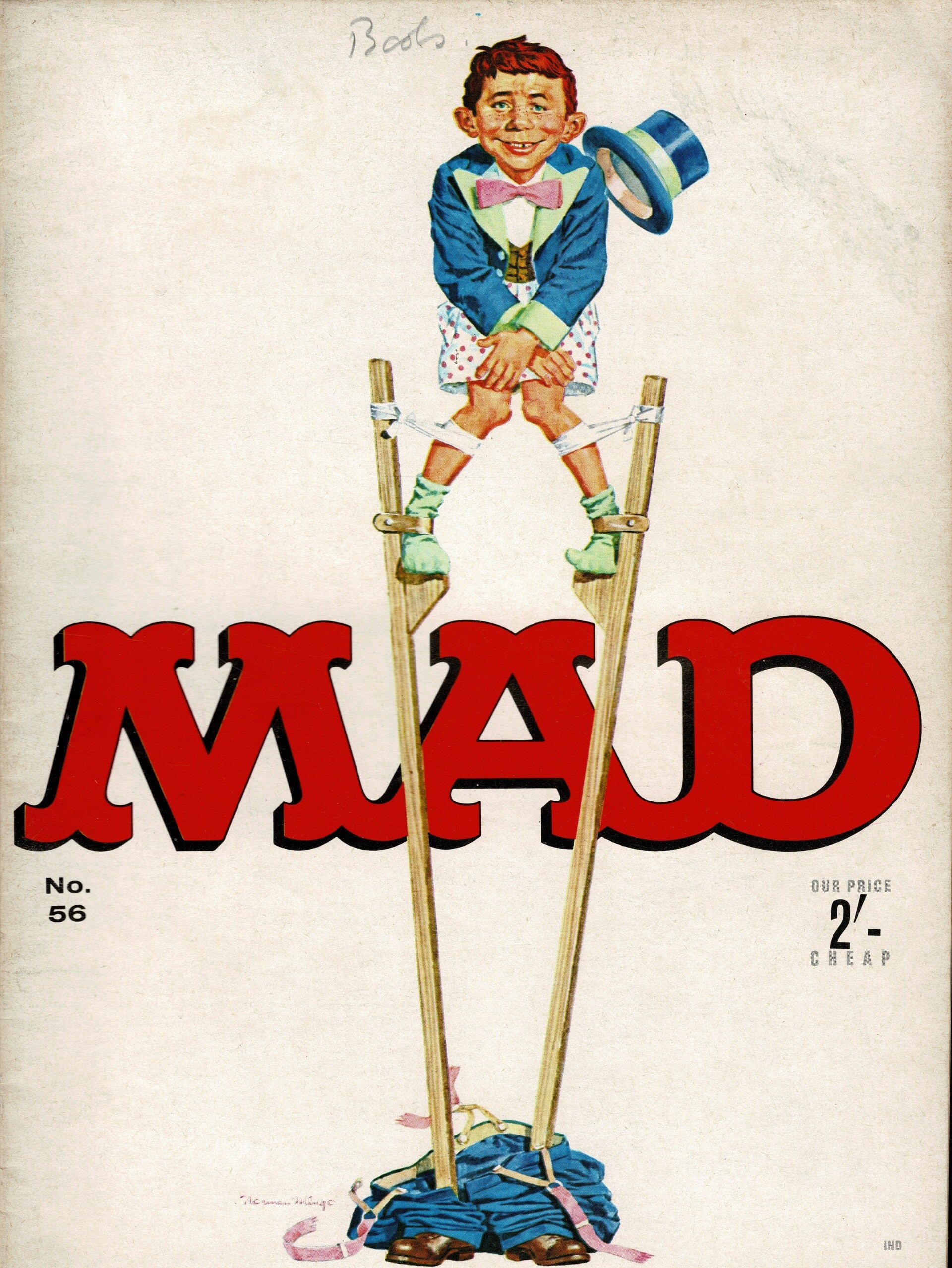 MAD UK MAGAZINE NO 56 AUGUST 1966 TILLEYS FOR VINTAGE MAGAZINE HUMOUR