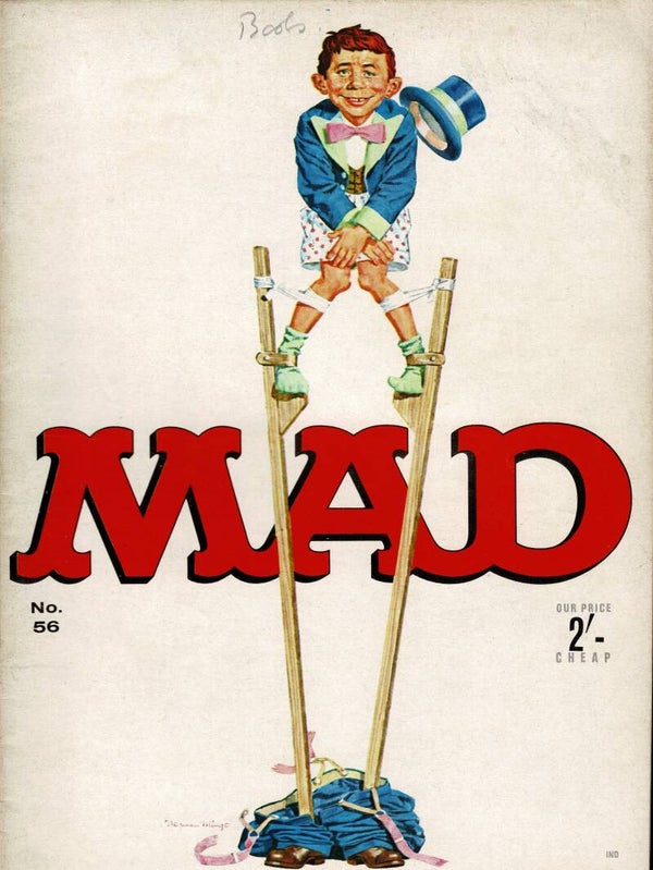 MAD UK MAGAZINE NO 56 AUGUST 1966 TILLEYS FOR VINTAGE MAGAZINE HUMOUR