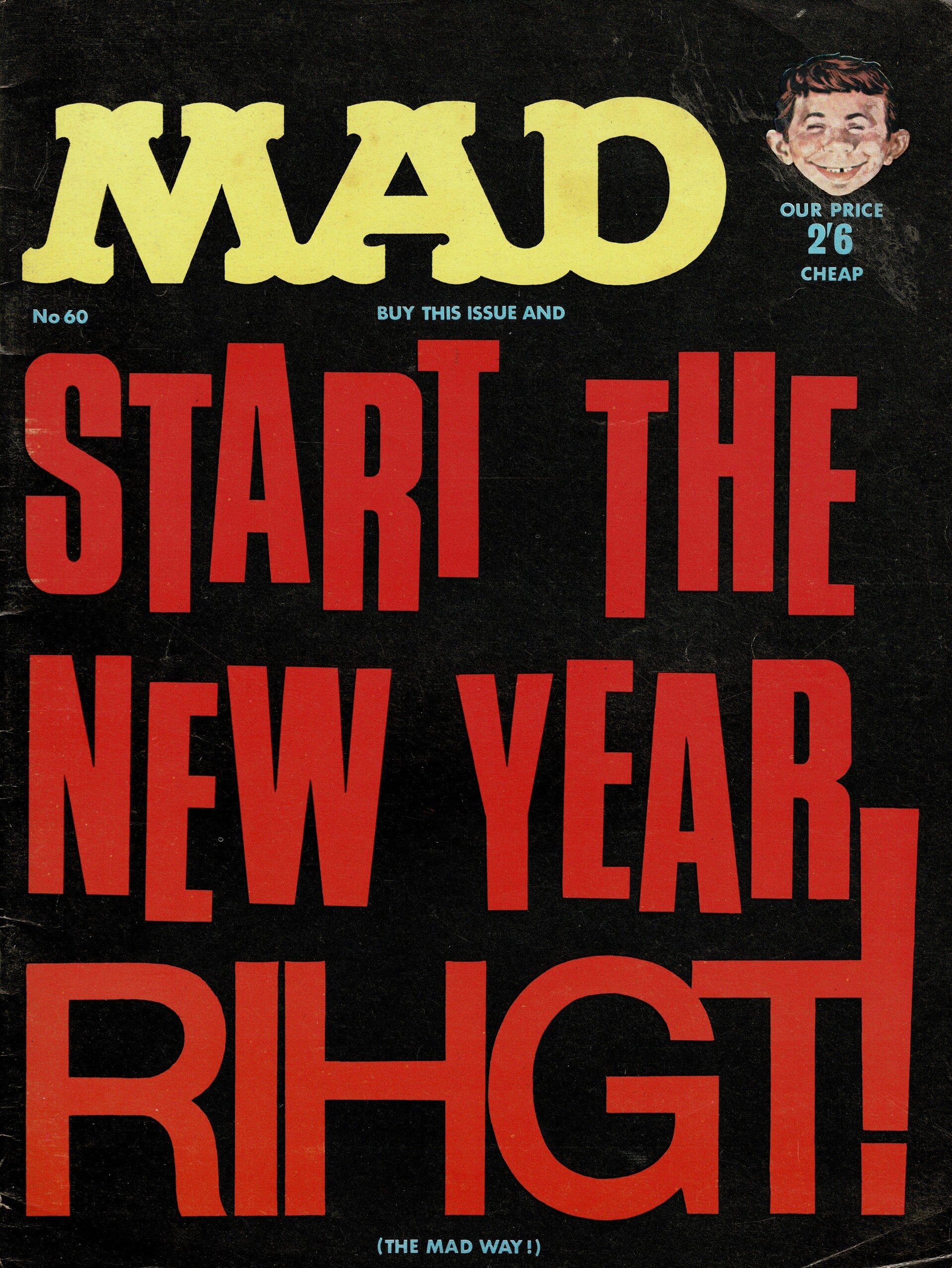 MAD UK MAGAZINE NO 60 JANUARY 1967 TILLEYS FOR VINTAGE MAGAZINE HUMOUR