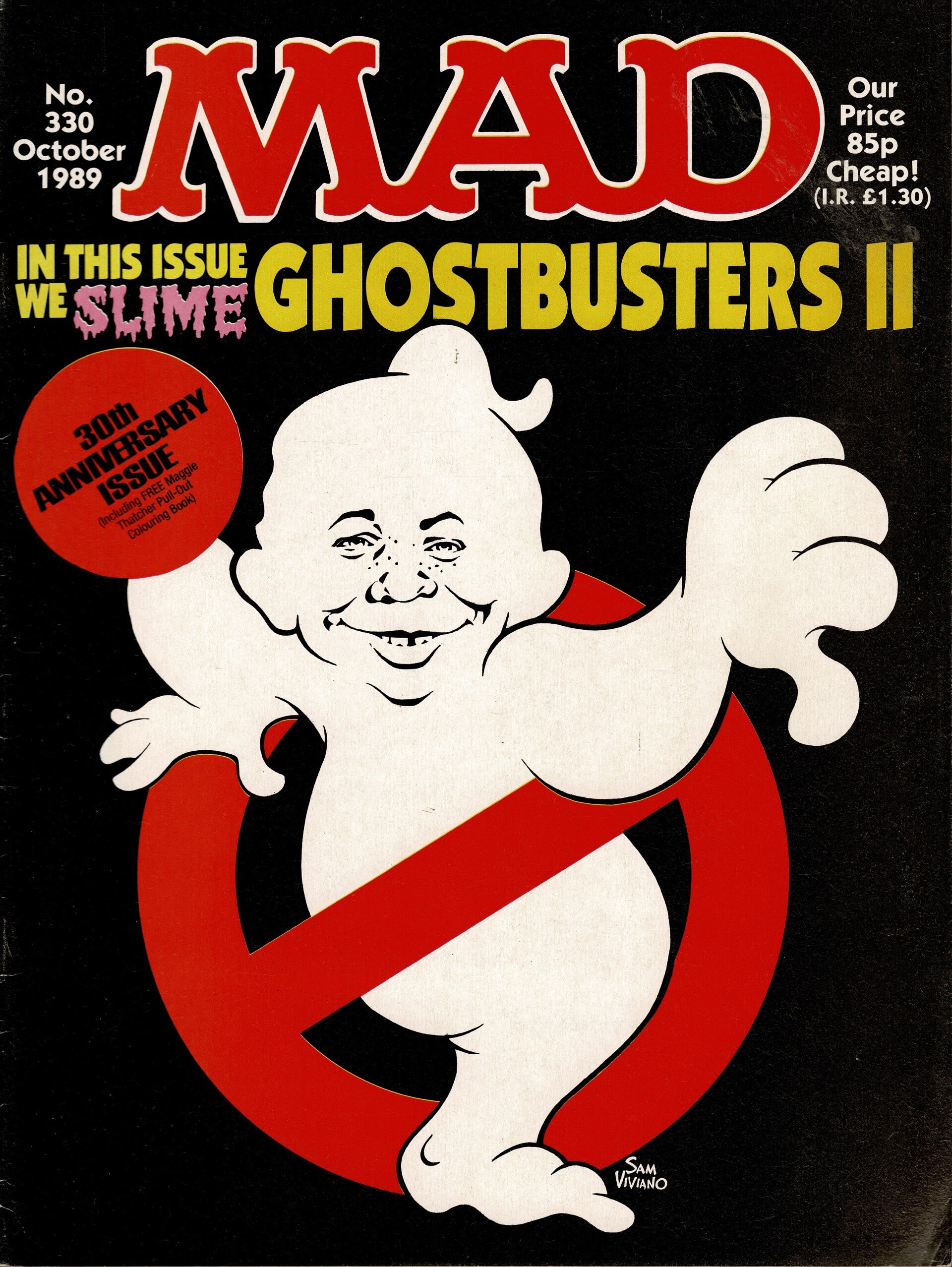 MAD UK MAGAZINE NO 330 OCTOBER 1989 TILLEYS FOR VINTAGE MAGAZINE HUMOUR