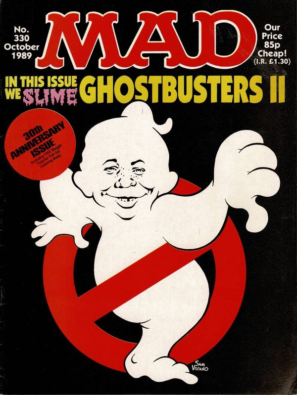 MAD UK MAGAZINE NO 330 OCTOBER 1989 TILLEYS FOR VINTAGE MAGAZINE HUMOUR