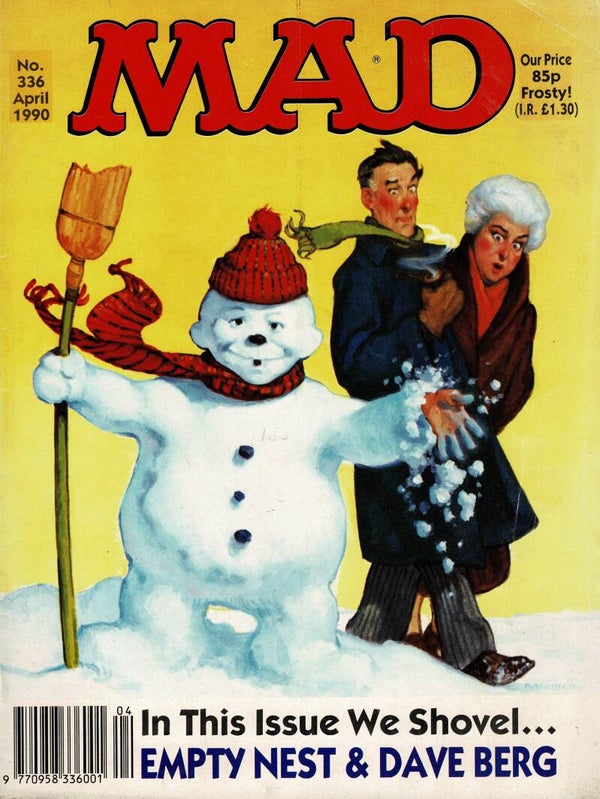 MAD UK MAGAZINE NO 336 APRIL 1990 TILLEYS FOR VINTAGE MAGAZINE HUMOUR