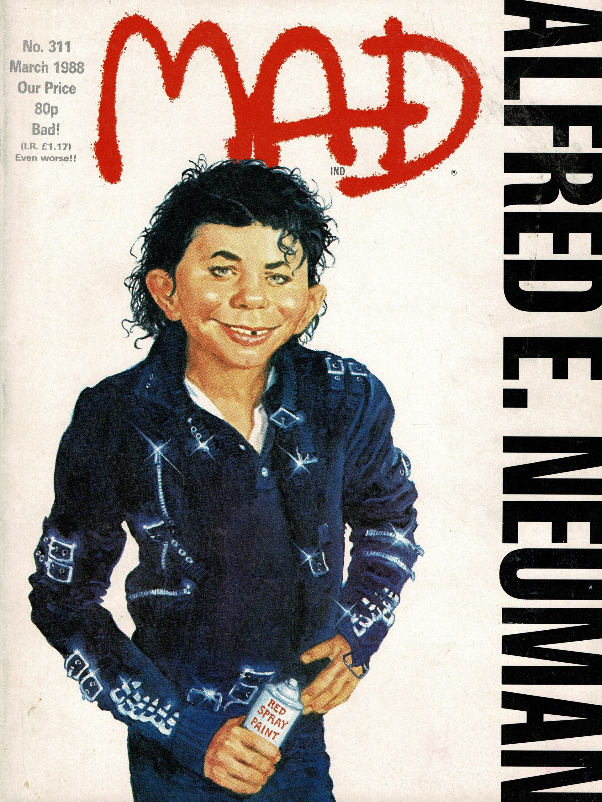 MAD UK MAGAZINE NO 311 MARCH 1988 TILLEYS FOR VINTAGE MAGAZINE HUMOUR