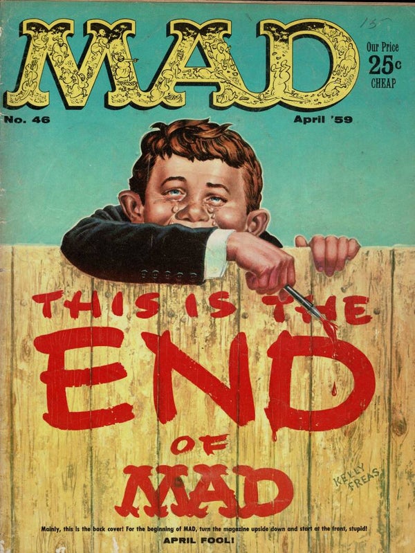 MAD US MAGAZINE NO 46 APRIL 1959 TILLEYS FOR VINTAGE MAGAZINE HUMOUR