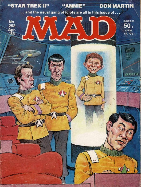 MAD UK MAGAZINE NO 252 APRIL 1983 TILLEYS FOR VINTAGE MAGAZINE HUMOUR