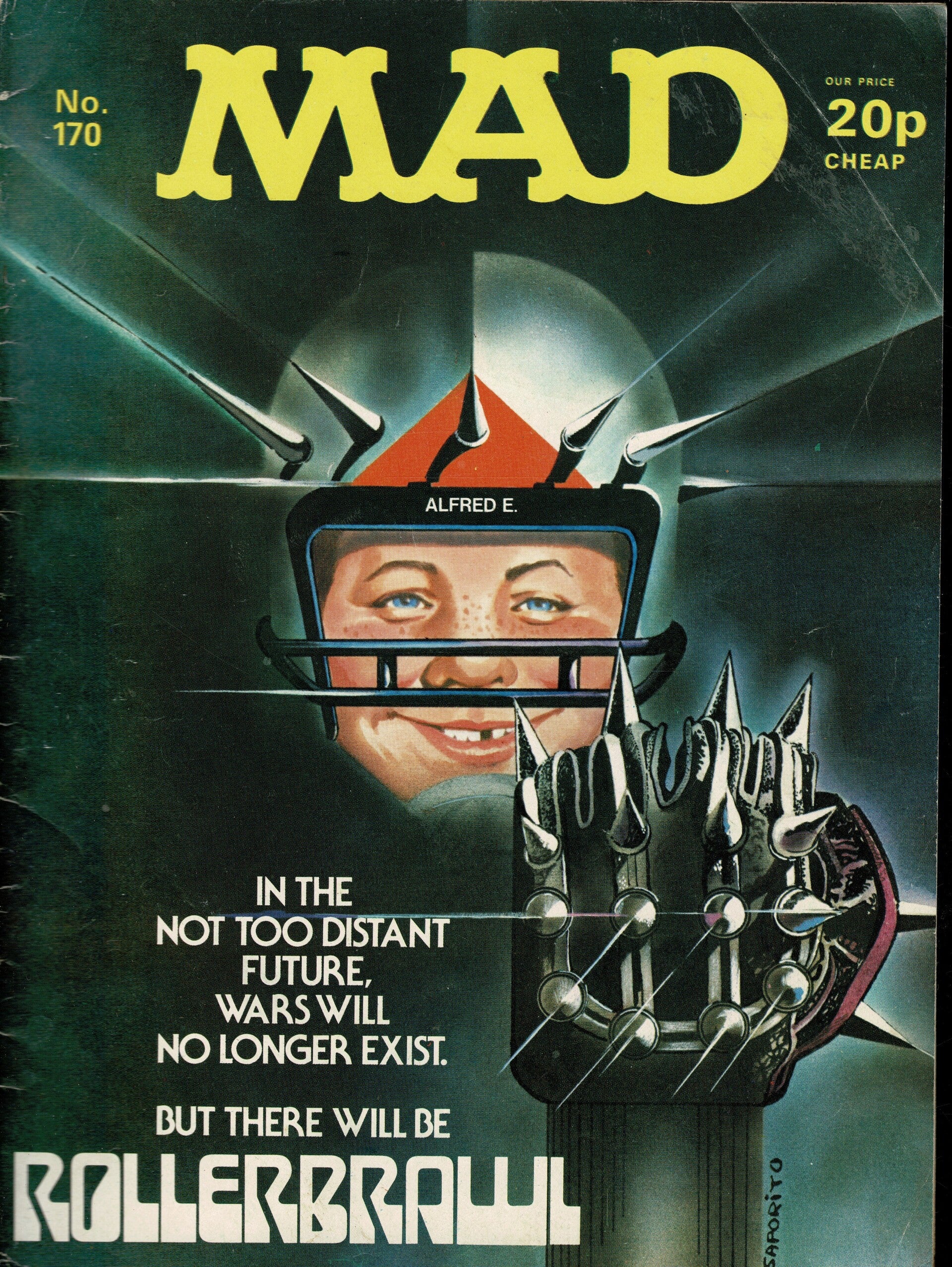 MAD UK MAGAZINE NO 170 JUNE 1976 TILLEYS FOR VINTAGE MAGAZINE HUMOUR