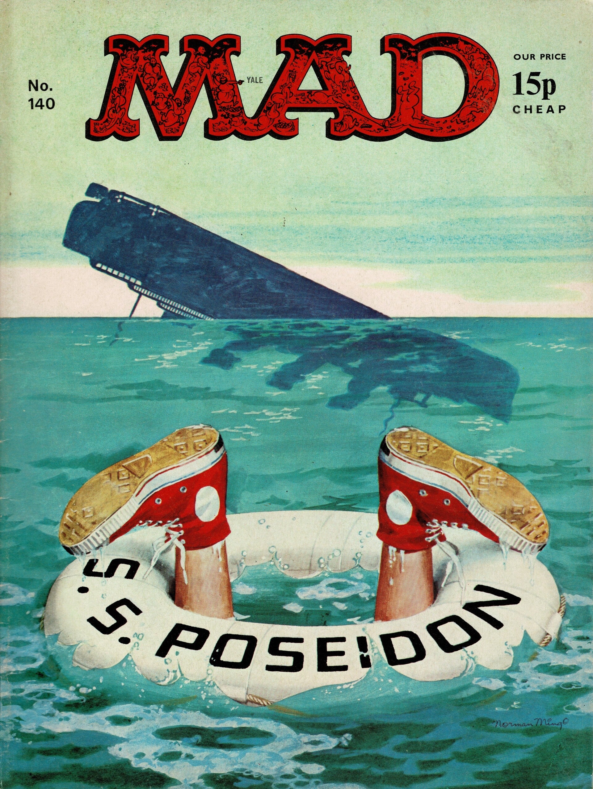 MAD UK MAGAZINE NO 140 NOVEMBER 1973 TILLEYS FOR VINTAGE MAGAZINE HUMOUR