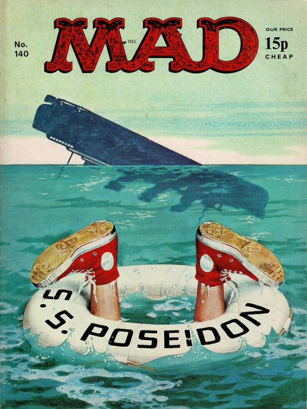 MAD UK MAGAZINE NO 140 NOVEMBER 1973 TILLEYS FOR VINTAGE MAGAZINE HUMOUR