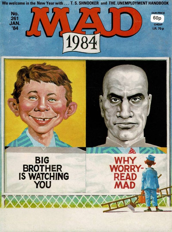 MAD UK MAGAZINE NO 261 JANUARY 1984 TILLEYS FOR VINTAGE MAGAZINE HUMOUR