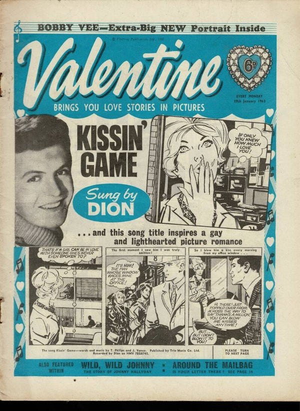 VALENTINE UK COMIC 19TH JANUARY 1963 VINTAGE BACK ISSUE COMICS TILLEYS