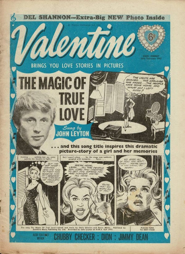 VALENTINE UK COMIC 10TH FEBRUARY 1962  VINTAGE BACK ISSUE COMICS TILLEYS
