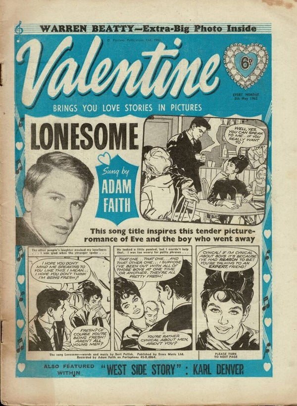 VALENTINE UK COMIC 5TH MAY 1962 VINTAGE BACK ISSUE COMICS TILLEYS