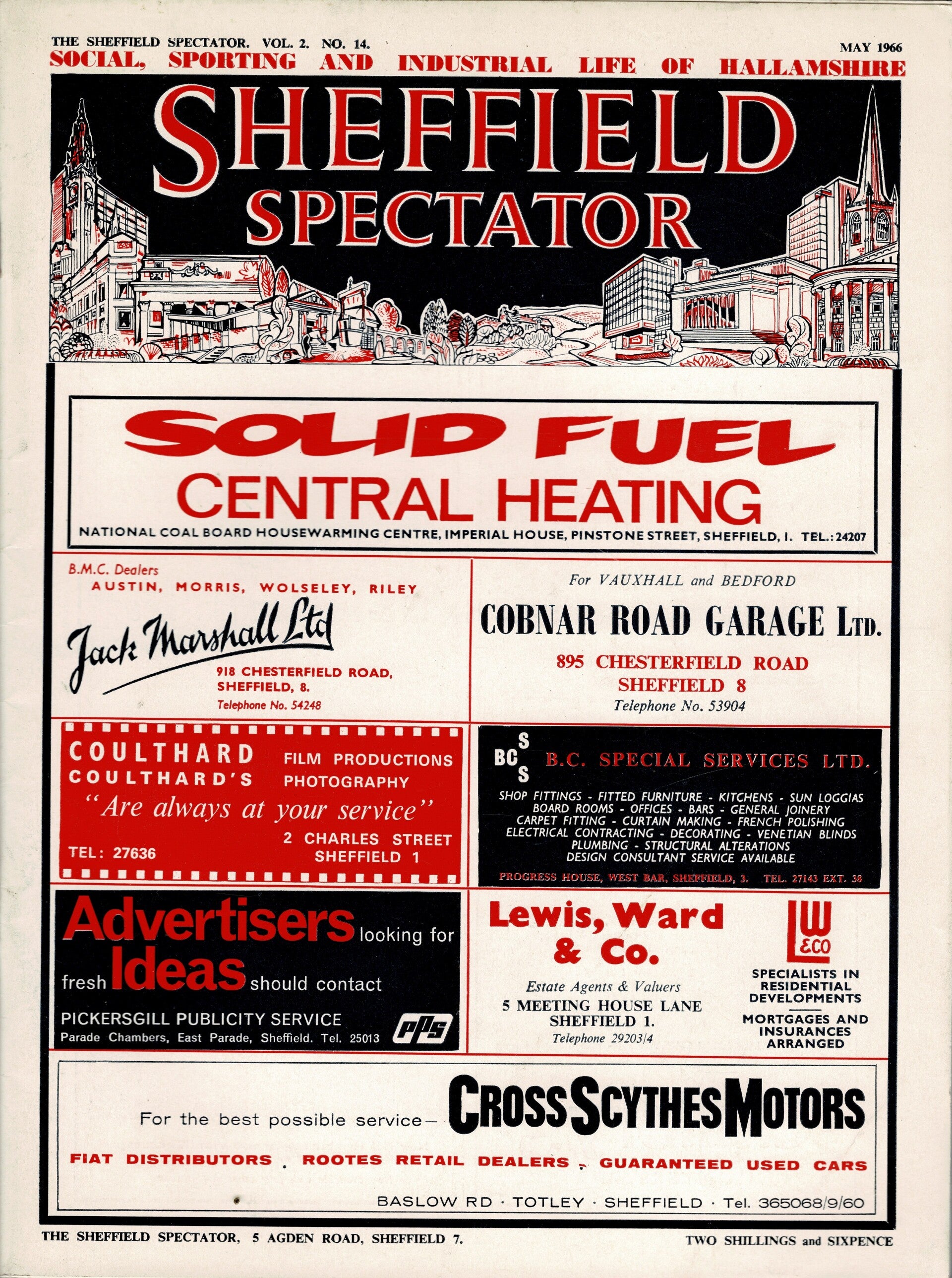 SHEFFIELD SPECTATOR UK MAGAZINE May 1966
