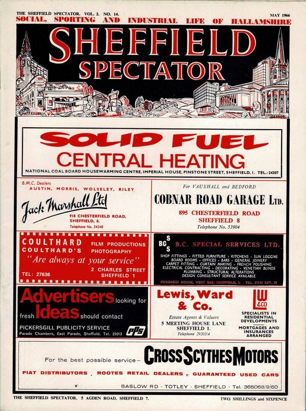 SHEFFIELD SPECTATOR UK MAGAZINE May 1966