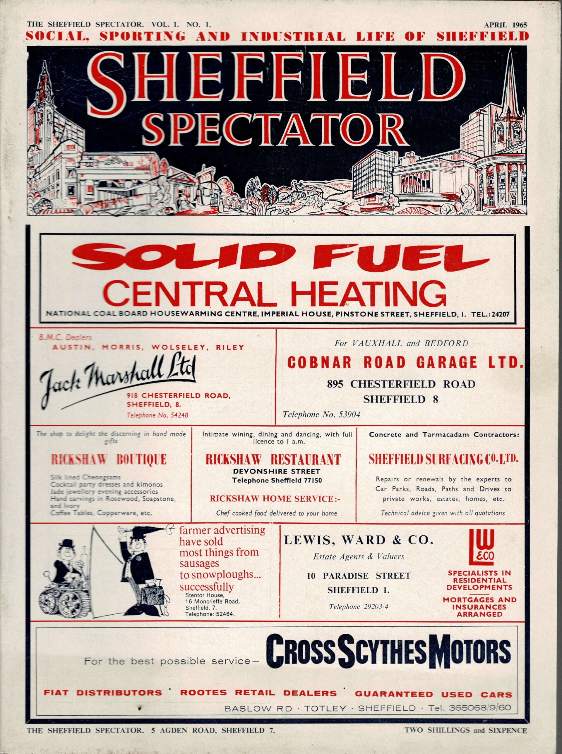 SHEFFIELD SPECTATOR UK MAGAZINE April 1965