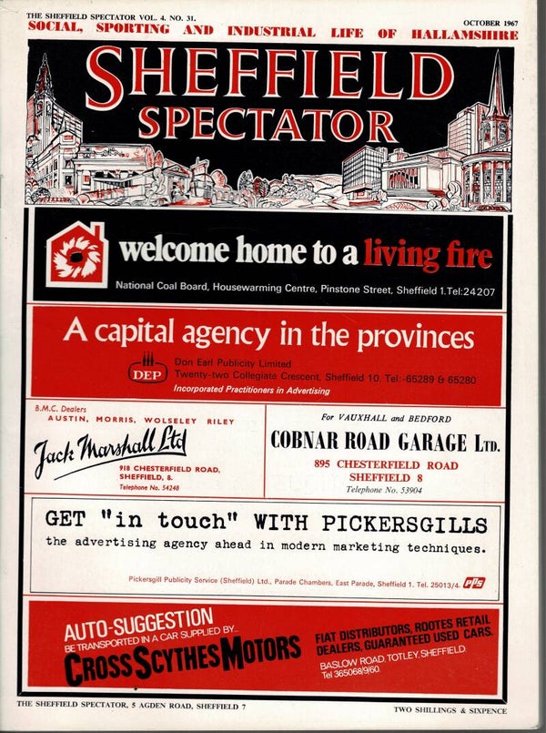 SHEFFIELD SPECTATOR UK MAGAZINE October 1967