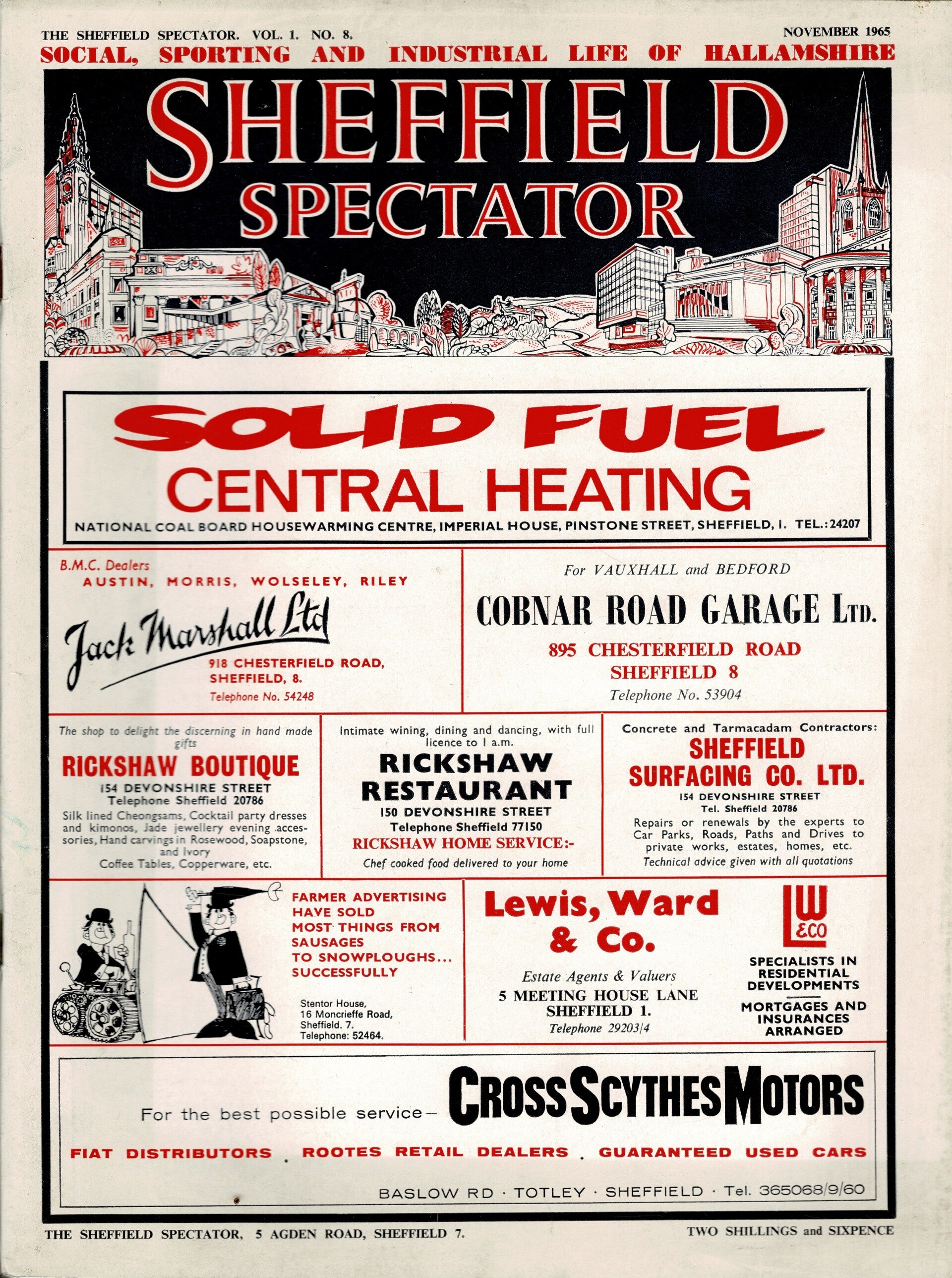 SHEFFIELD SPECTATOR UK MAGAZINE November 1965
