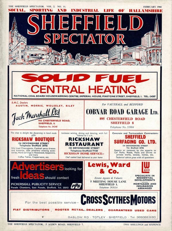 SHEFFIELD SPECTATOR UK MAGAZINE February 1966