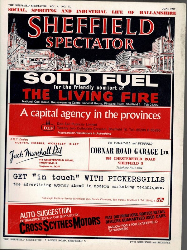 SHEFFIELD SPECTATOR UK MAGAZINE June 1967