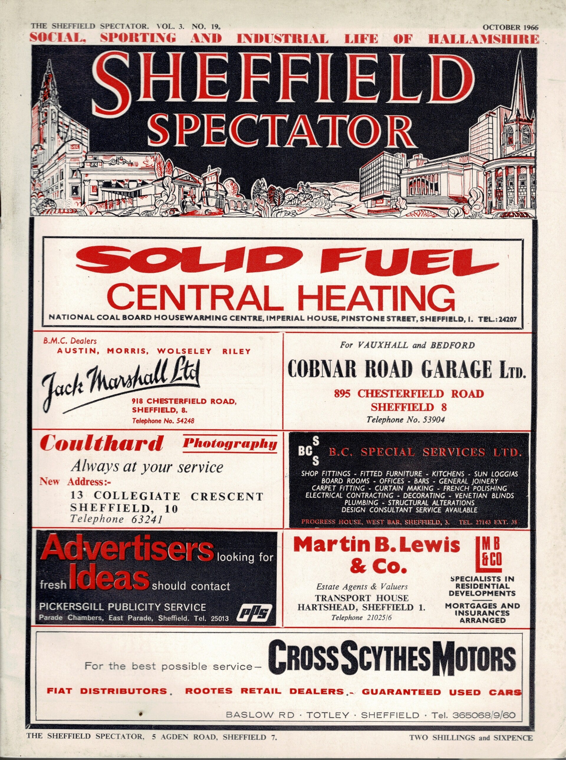 SHEFFIELD SPECTATOR UK MAGAZINE October 1966
