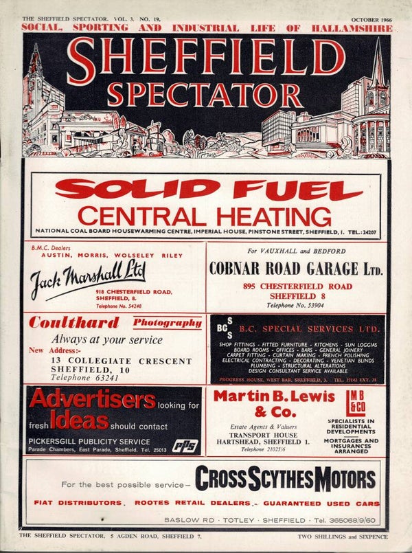 SHEFFIELD SPECTATOR UK MAGAZINE October 1966