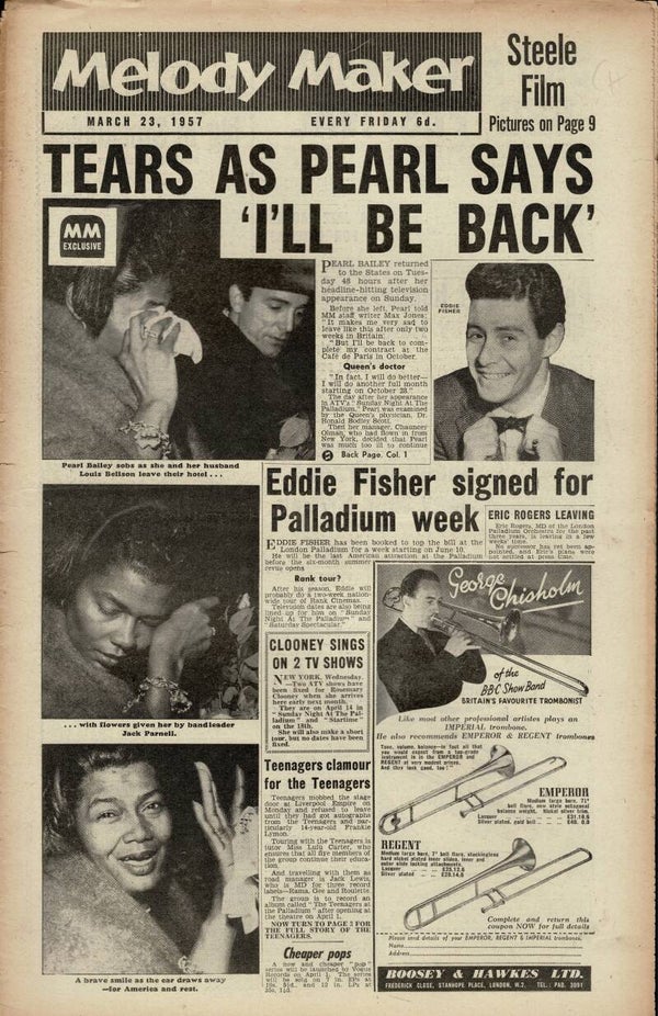 MELODY MAKER UK MUSIC PAPER March 23rd 1957