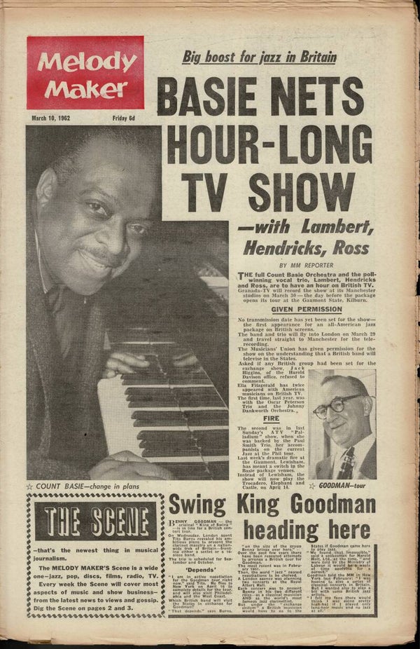 MELODY MAKER UK MUSIC PAPER March 10th 1962