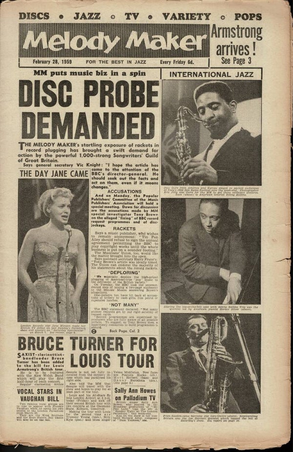 MELODY MAKER UK MUSIC PAPER February 28TH 1959