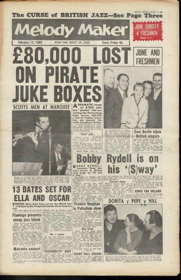 MELODY MAKER UK MUSIC PAPER February 11th 1961