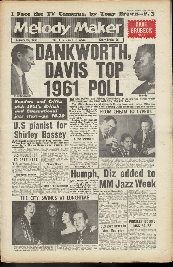 MELODY MAKER UK MUSIC PAPER January 28th 1961