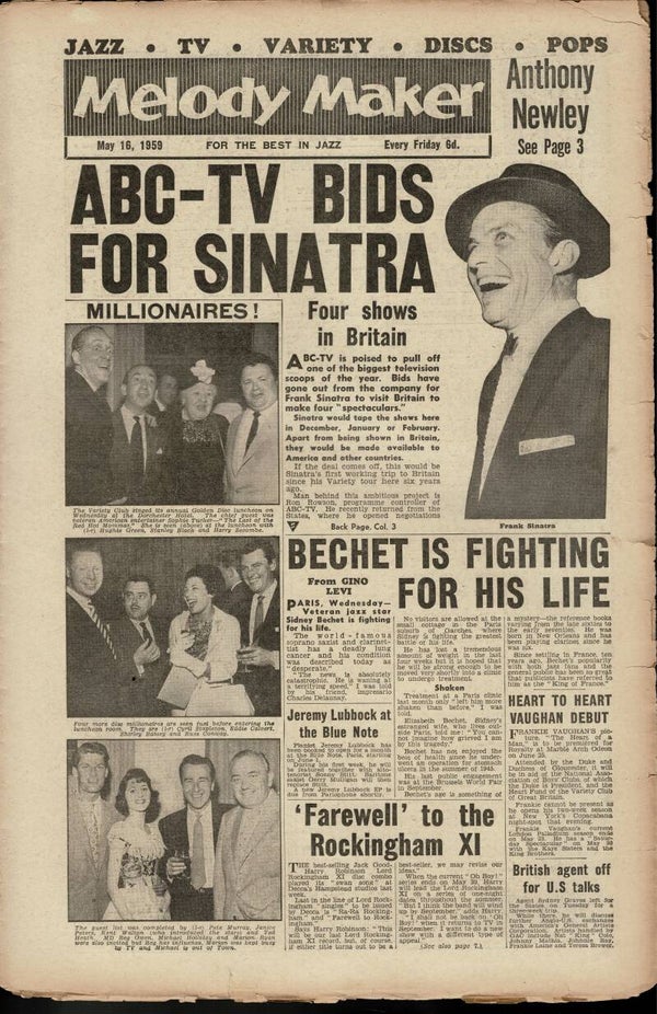 MELODY MAKER UK MUSIC PAPER May 16th 1959